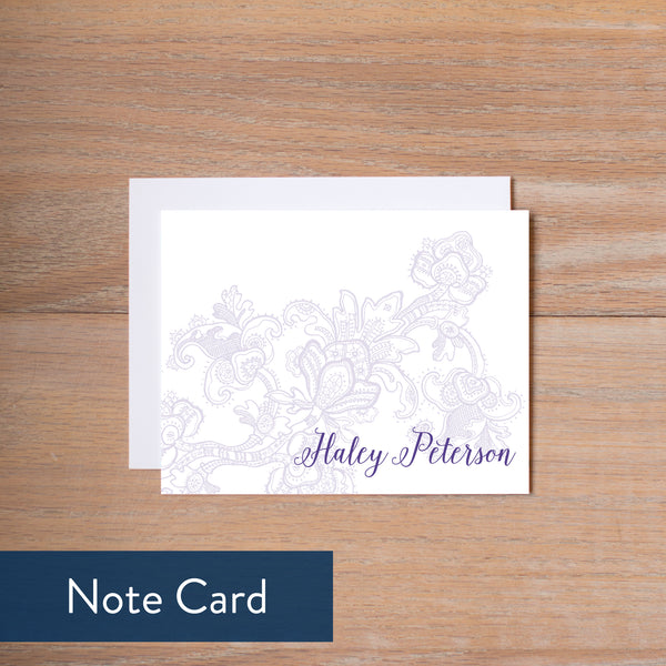 Delicate Lace note card