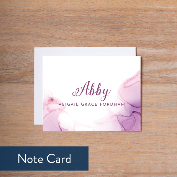 Lilac Wash note card