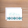 Tile Border personal note card (if you choose to print with us, you will also receive envelopes with your note cards)