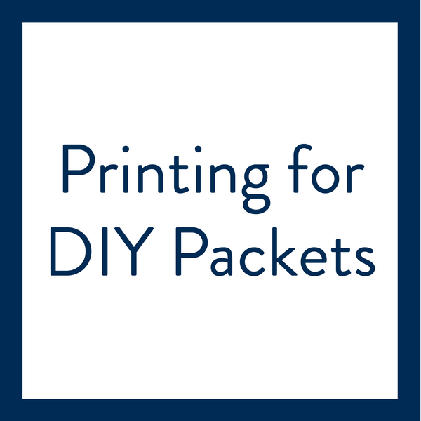 Printing for Digital DIY Sorority Packets