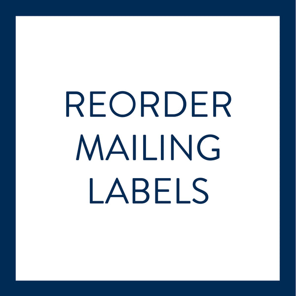 Reorder Mailing Labels