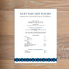 Deco Band social resume letterhead with full formatting shown in Night & Cobalt