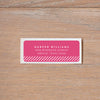 Big Name return (home) address label shown in Peony & White