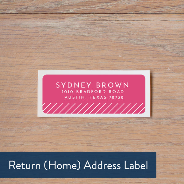 Big Name return address label