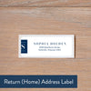 Chic Initial return address label