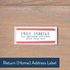 Confetti Stripes return address label
