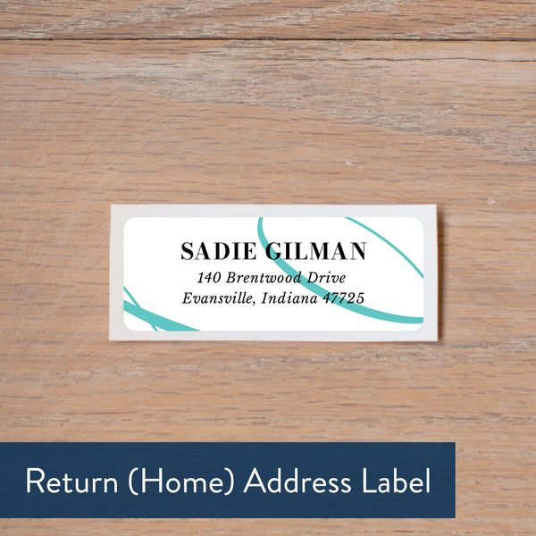 Elegant Script return address label