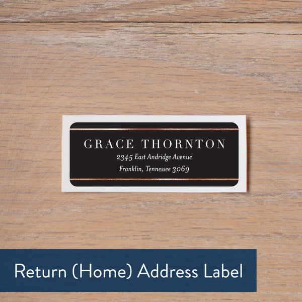 Glamour return address label