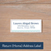 Pool Lattice Monogram return address label