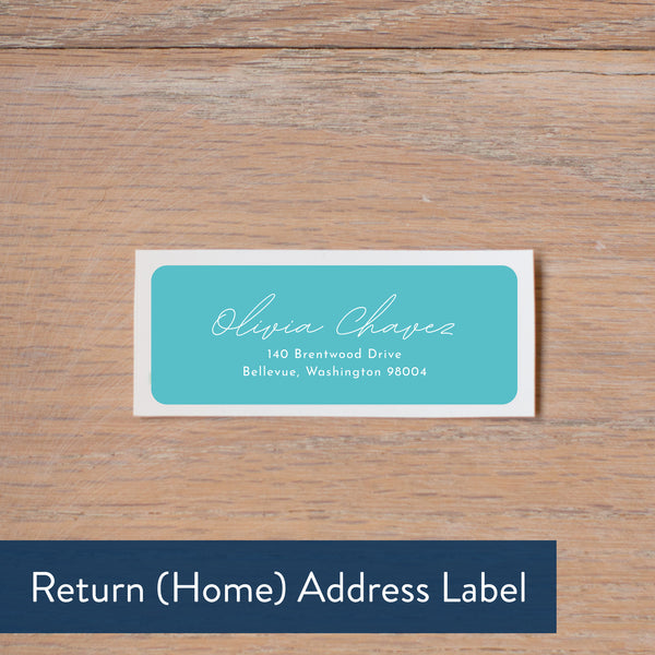 Penned Name return address label