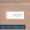 Simply Modern Initial return address label
