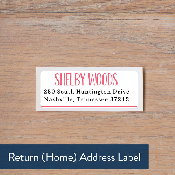 Simply Preppy return address label