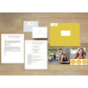 Simply Modern Initial sorority packet shown with Curry presentation envelope