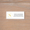 Simply Modern Initial Return (Home) Address Labels