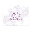 Delicate Lace Personalized Folder Stickers