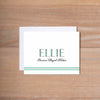 Preppy Name personal note card (if you choose to print with us, you will also receive envelopes with your note cards)