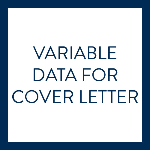 Variable Data for Cover Letter